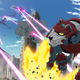 The Red Lion in the midst of a battle with the Galra.